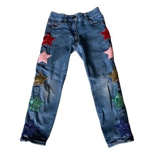 Mini Boden Embroidered Star Jeans (6Y)